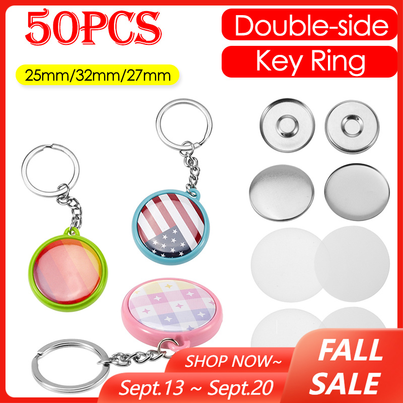 Button Badge Blank - 50 sztuk/zestaw 25mm 32mm 37mm Dwustronne