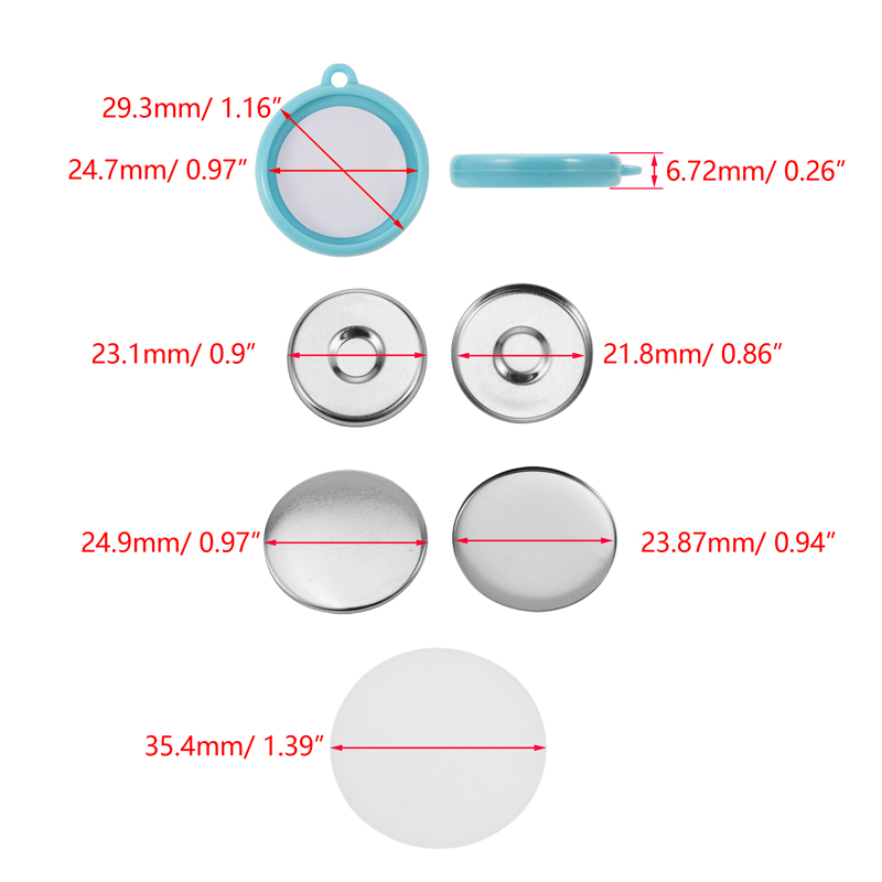 50 sztuk/zestaw DIY Dwustronne – Button Badge Blank recenzja i cena
