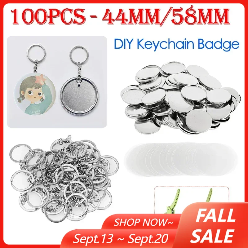 100 sztuk 44mm 58mm breloki do – Button Badge Blank recenzja i cena