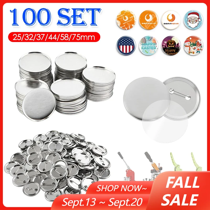 100Set Blank Badge Pin Button  – Button Badge Blank recenzja i cena