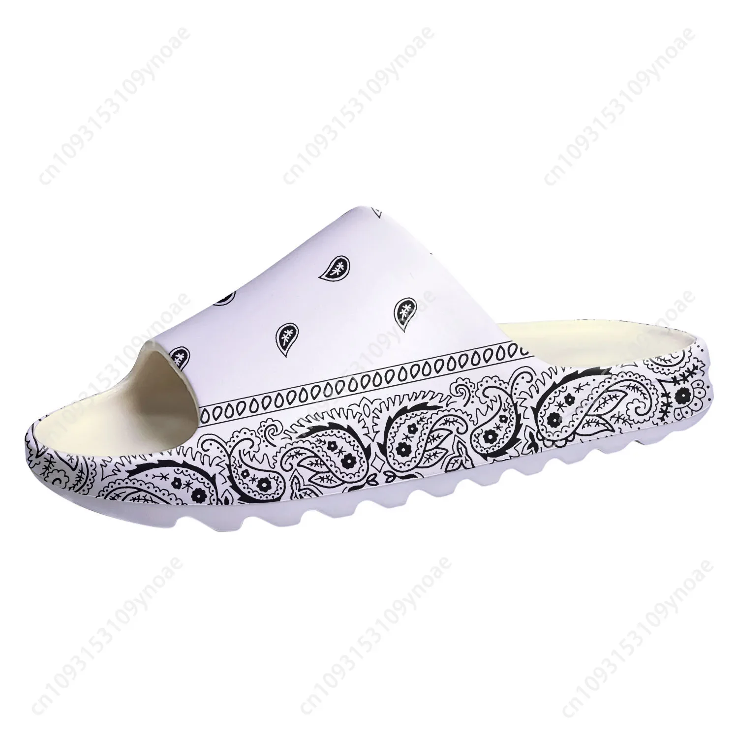 Klapki Bandana Paisley Miękka  – Bandana Blank White recenzja i cena